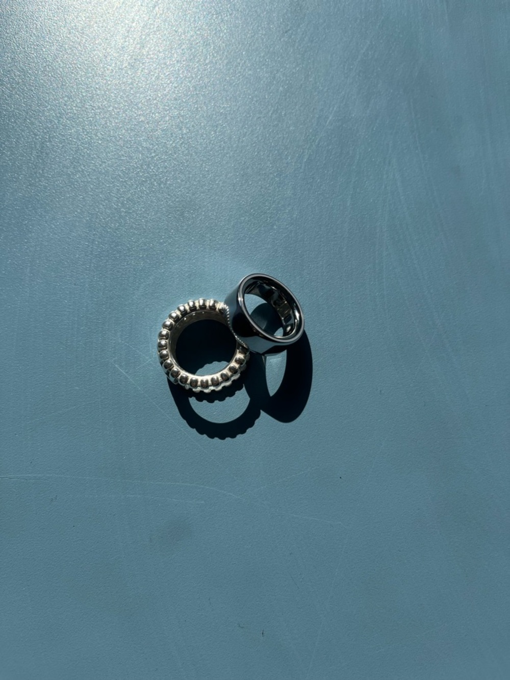 Oura Silver Bead Slip Cover in Sterling Silver